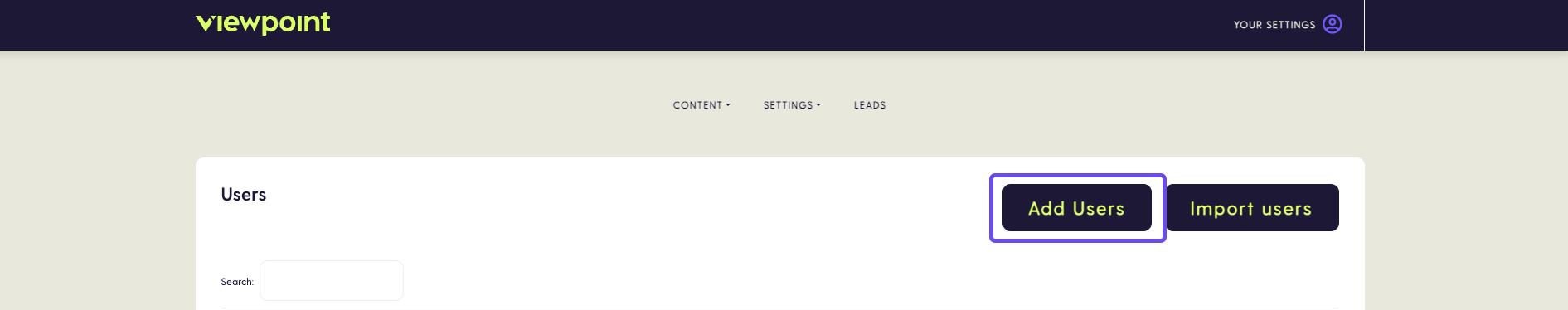 User list